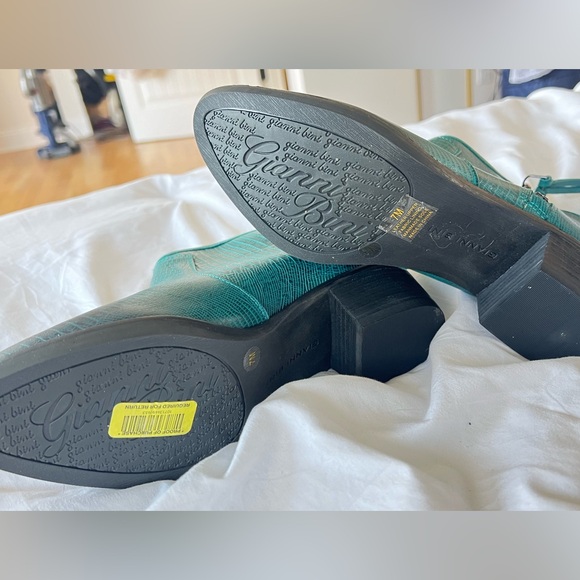 Teal Ankle Boots - Picture 4 of 11